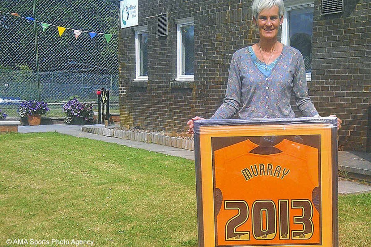 Judy Murray with the shirt