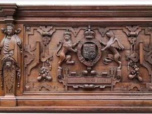 The Elizabethan overmantel. Photo courtesy of Whitchurch Auctions.