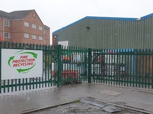The incident took place at Fire Protection Recycling in Oldbury