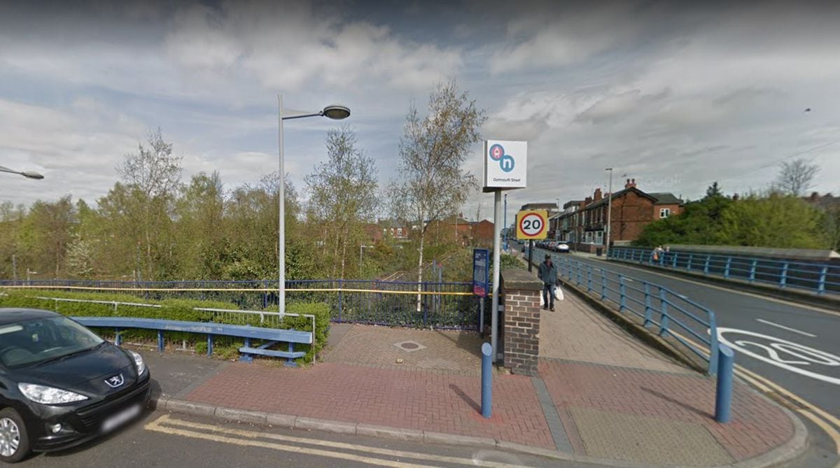 The alleged attack happened while the tram was at Dartmouth Street, West Bromwich. Photo: Google Maps.