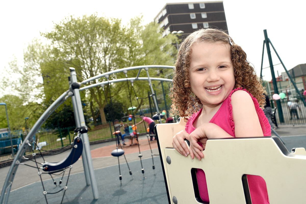 The new playgrounds were unveiled in Heath Town