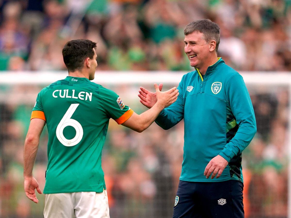 Josh Cullen (left) has become a fixture in Republic of Ireland manager Stephen Kenny's team