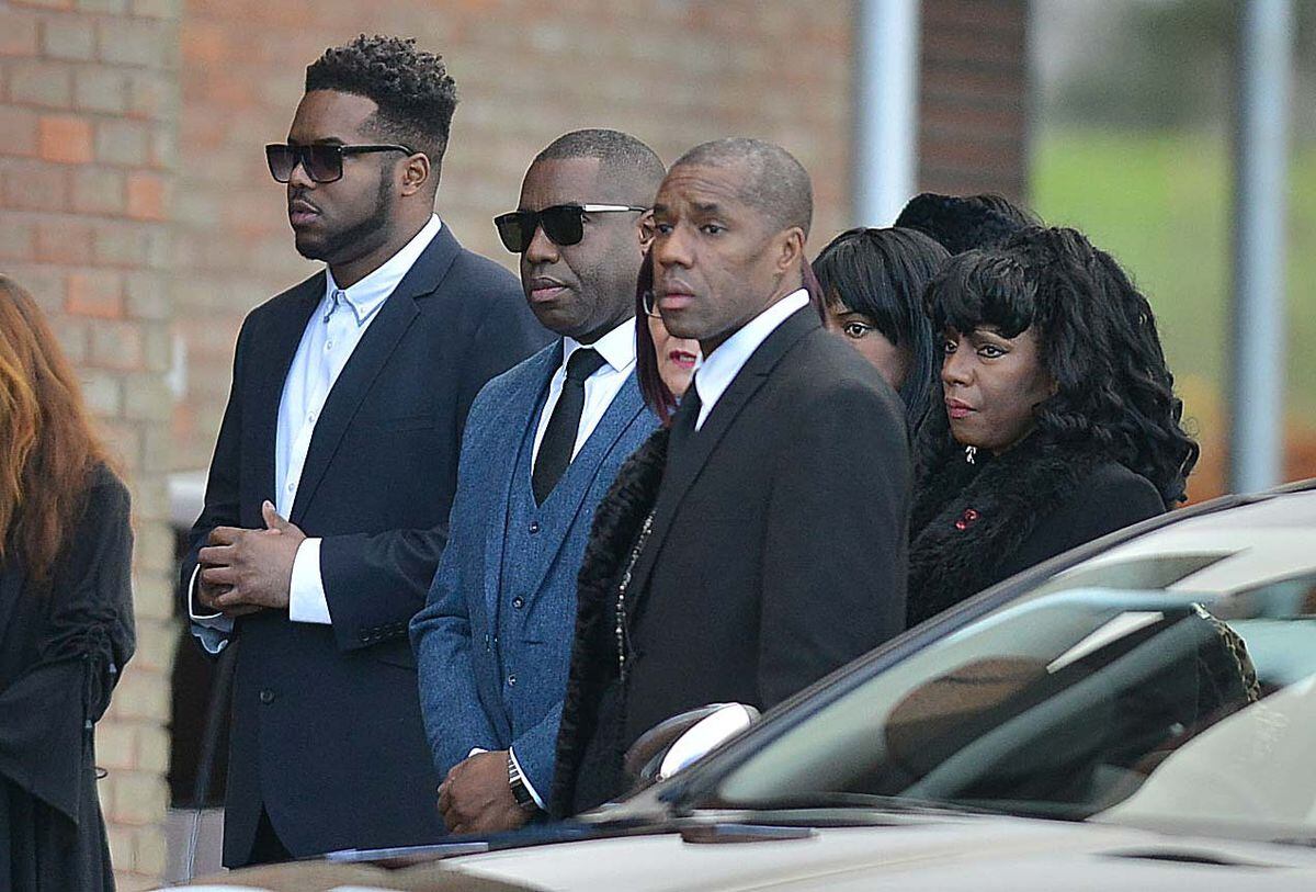 Dalian Atkinson's family arrive at his funeral in 2016
