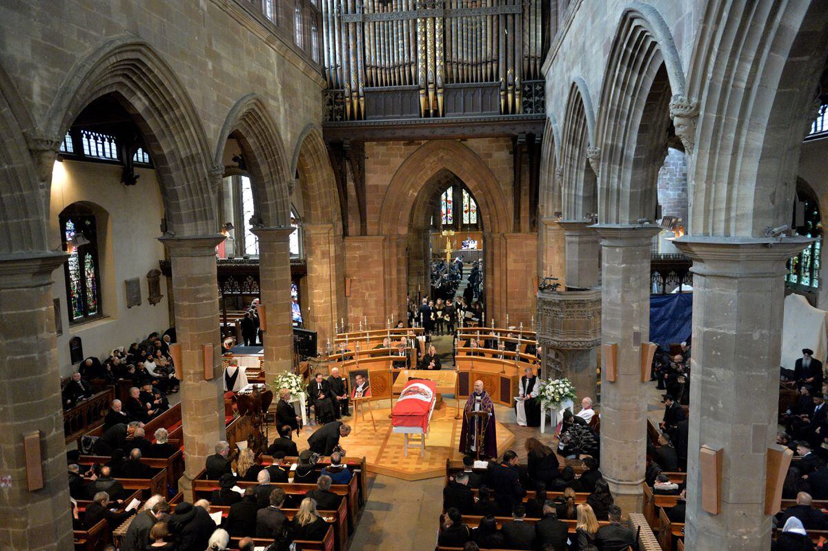 Funeral service for Mayor of Wolverhampton Elias Mattu at St Peter's Church