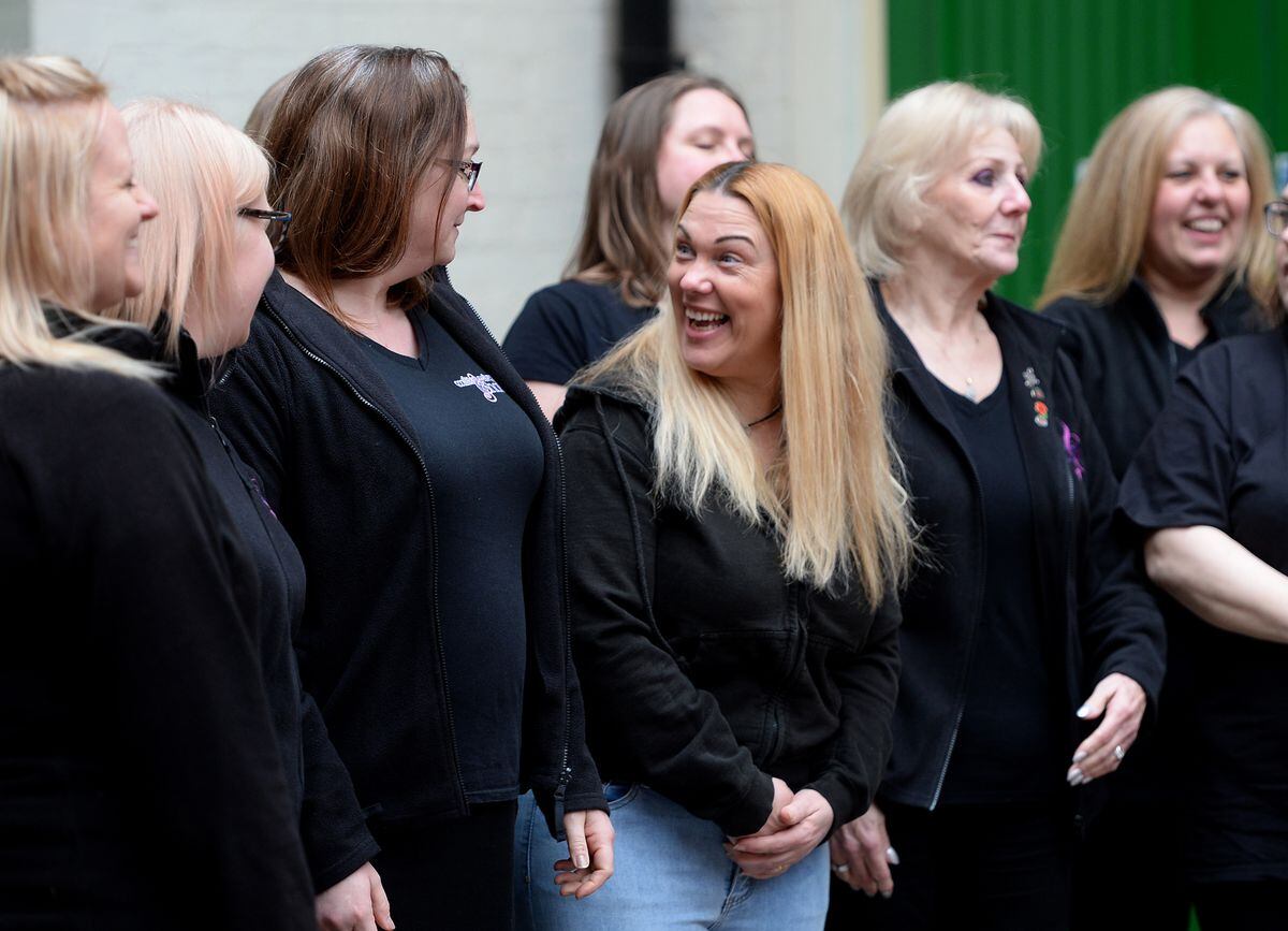 A performance by the Cosford Military Wives Choir at Light House, Wolverhampton. The performance coincides with the screenings of the film Military Wives, which is showing at Light House until March 19