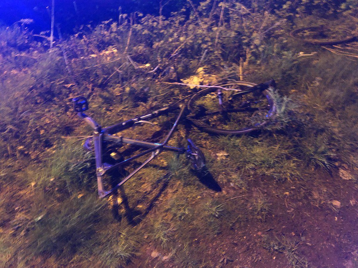 The second bike involved in the crash. Photo: @Wton_fire