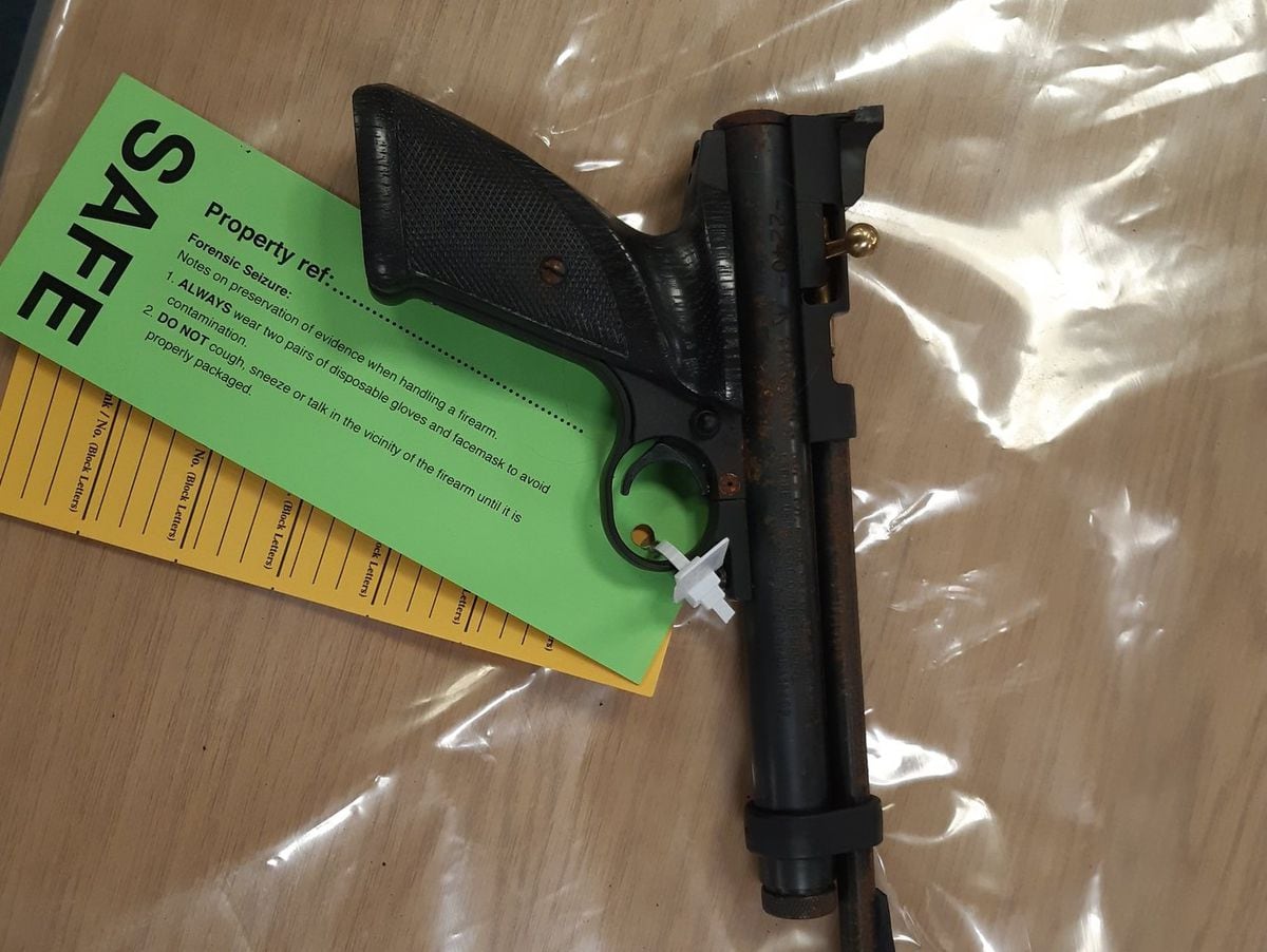 The air pistol found in Kidderminster