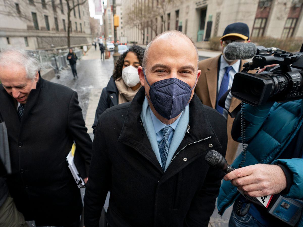 Michael Avenatti arrives at federal court in Manhattan