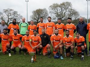 Shere Punjab Wolverhampton celebrate after winning the Roger Brindley Memorial Cup