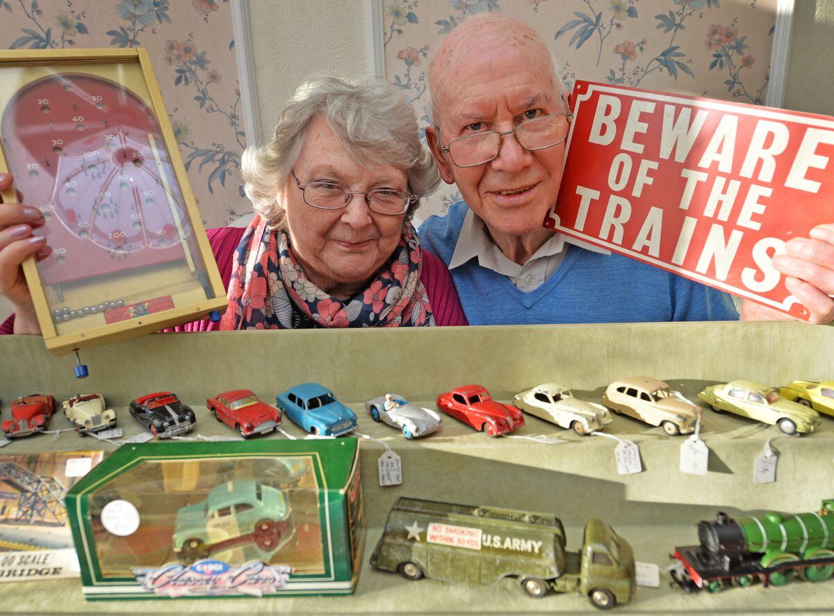 Derek and Maureen Nathaniel, from Aldridge, who will have a stall at the upcoming toy fair 