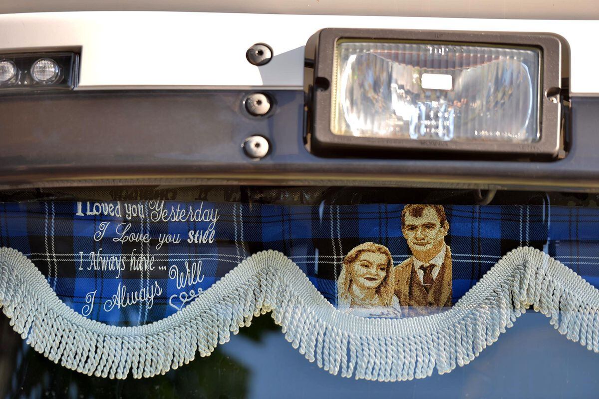 The truck named after Rachel Day with a special tribute from husband Andrew Day.