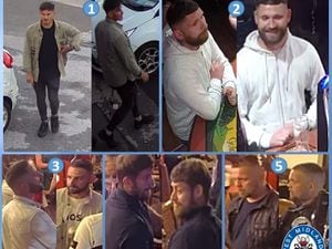 West Midlands Police have released images of the five men they want to speak to  