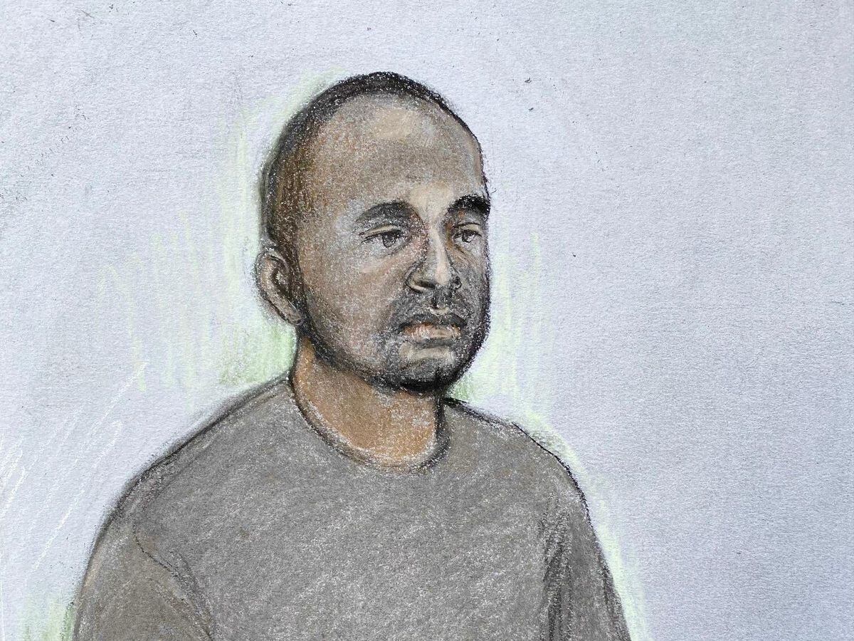 Court artist sketch of Lee Byer, 44, of Southall, west London appearing at Willesden MagistratesÃ¢ÂÂ Court