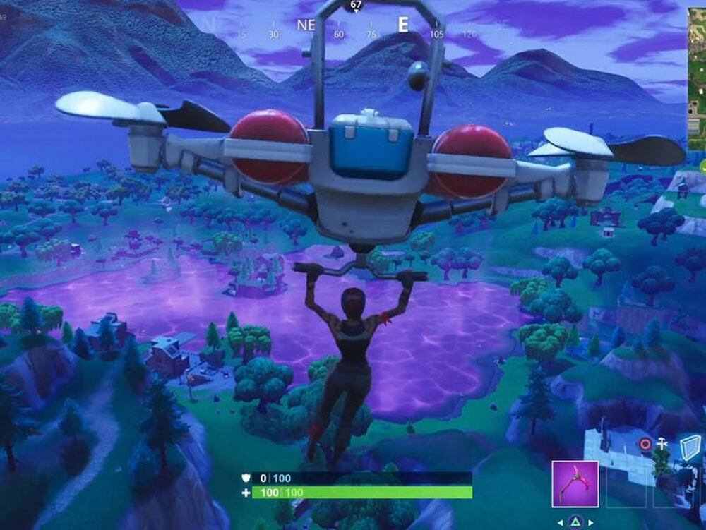 That Weird Cube On Fortnite Melted In Loot Lake And Made It Bouncy 