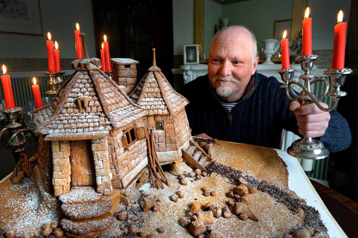 Terry has previously made Hagrid's hut, pictured