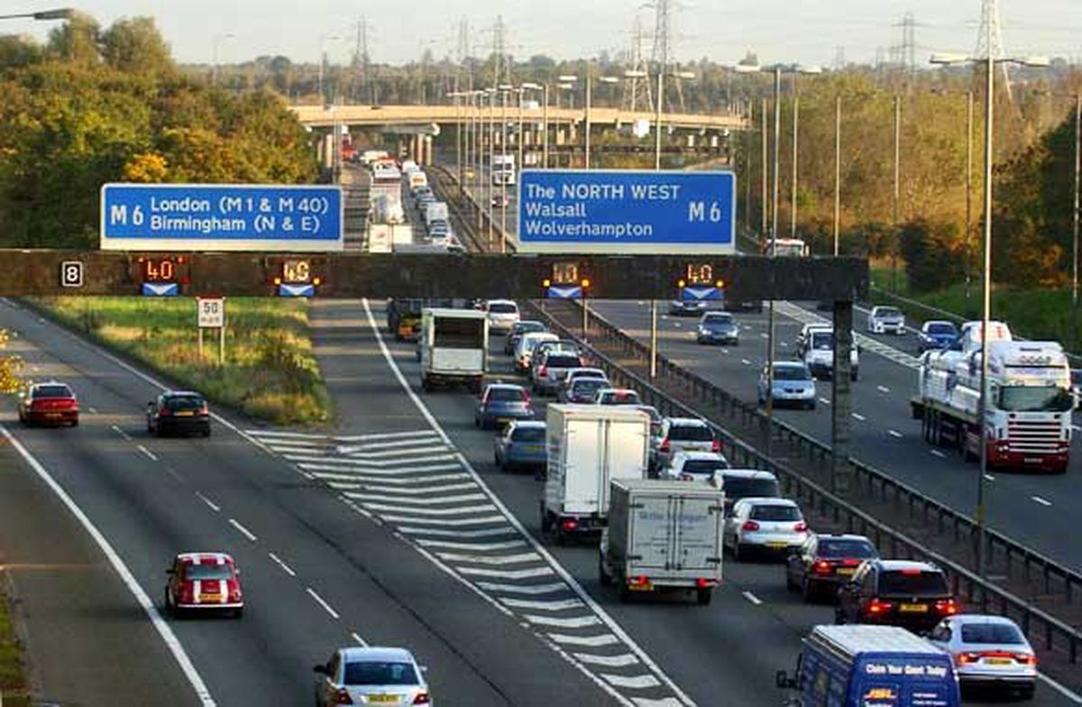 File photo of M5 Motorway near Newton Road bridge