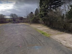 A former garage site in Chatsworth Crescent, Rushall, where new homes are set to be built. PIC: Google Street View