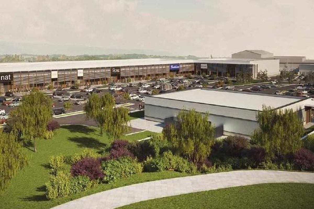This how the site would have looked under previous plans for a retail park