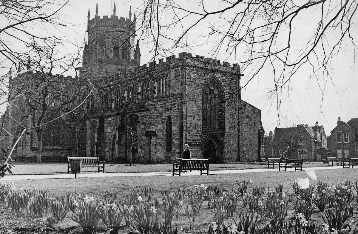 St Mary's Churchyard, Stafford, 1966.