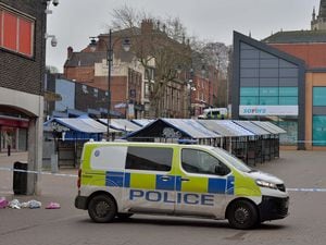 A large part of Walsall town centre has been sealed off