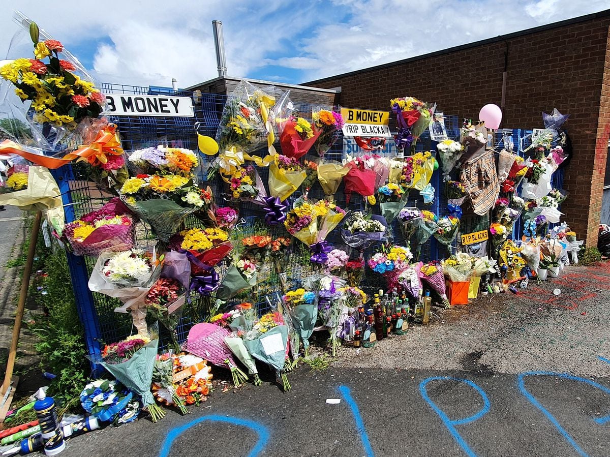 More and more tributes were being left at the scene of the accident