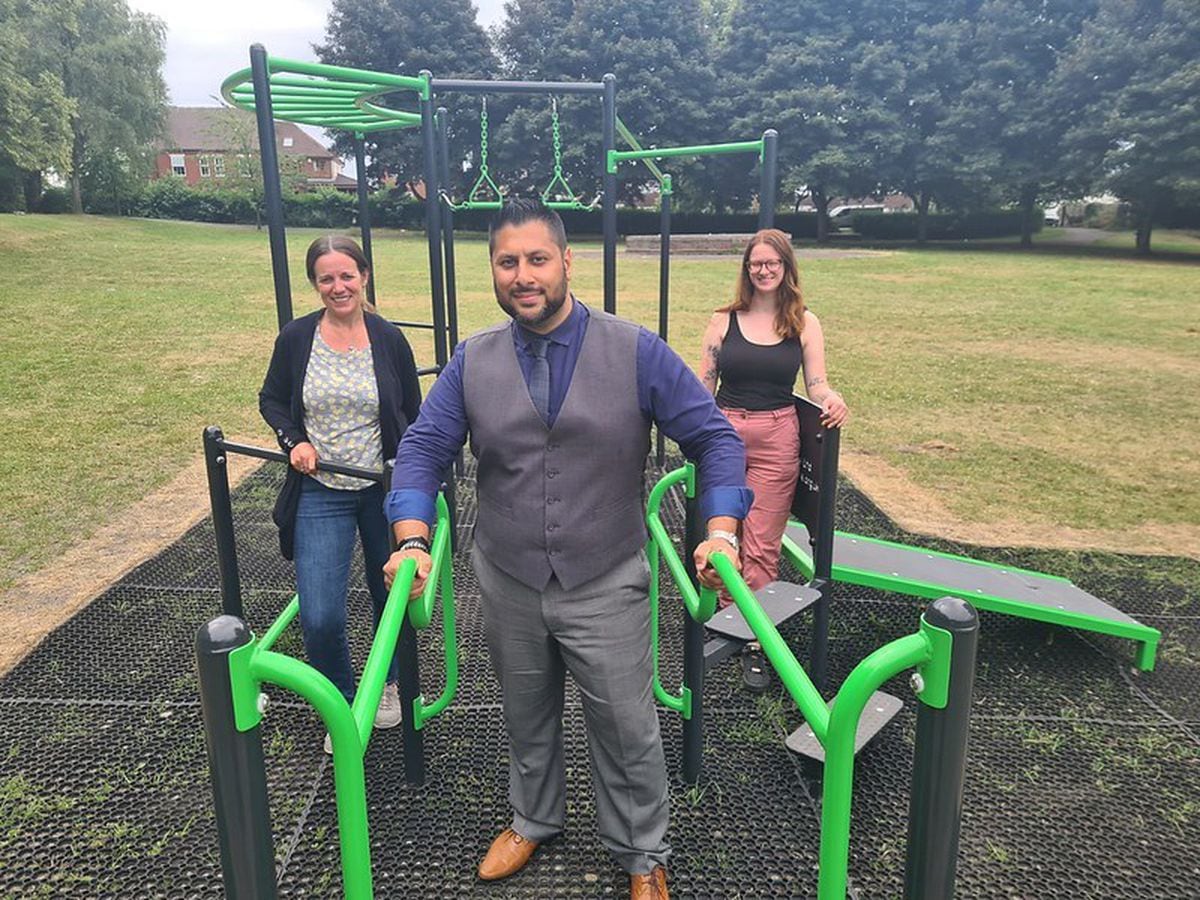 Visitors to Grange Park, Dudley can make the most of new inclusive exercise kit.The zone fitness station is a multi-station unit with pull up bars, sit up bars, an exercise bike, walker and wheel exercise unit for people who use wheelchairs.It was funded through Dudley Council via Section 106 funding and the Friends of Grange Park who accessed additional funding thorough a Community Forum bid.Councillor Shaz Saleem, cabinet member for cabinet member for highways and public realm, said:This new fitness station is a fantastic asset to Grange Park and is particularly beneficial as it can be used by everyone as it has inclusive exercise equipment for people who use wheelchairs.I’m really grateful to the Friends of Grange Park for their hard work and support in making this happen and helping to make Grange Park even more of a community space.The new fitness station compliments the existing facilities which include a multi-use games area, cricket cage and football pitches. Park Active sessions are held at the park on Sunday mornings led by the Friends of Grange Park who will be making use of the kit as part of the session. People can join up via lets-get.com
