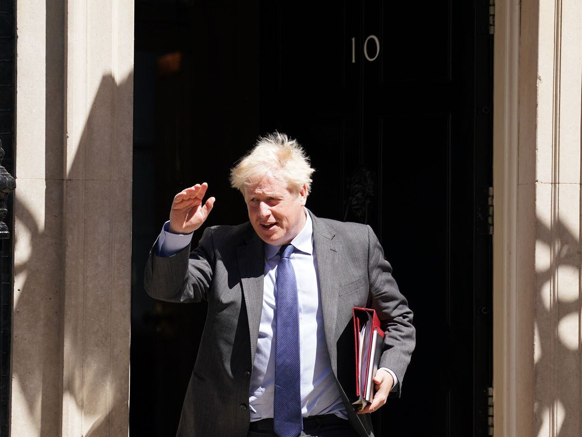 Boris Johnson departs Downing Street to attend Prime MinisterÃÂ¢ÃÂÃÂs Questions