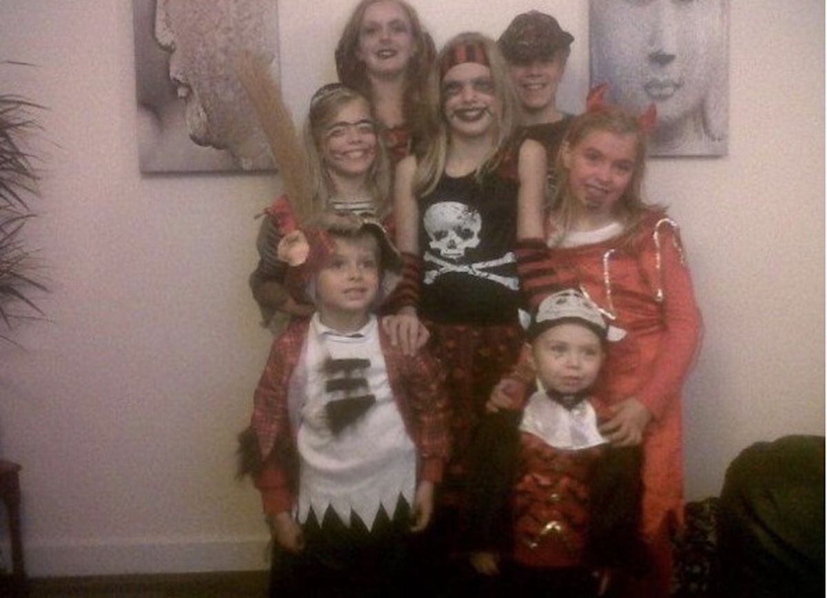 Halloween traditions were important for Nicola and her children. Photo: Kieran Lane