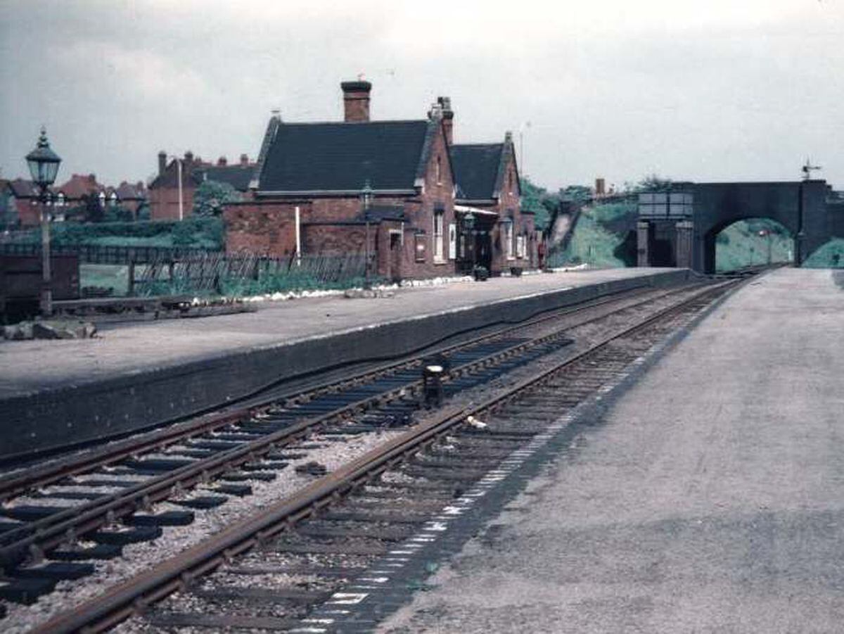 Aldridge station in 1955. The station was closed under the controversial Beeching cuts of the 1960s. Photo: DJ Norton, Birmingham.