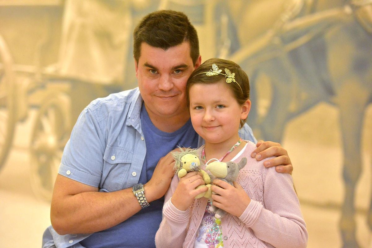 Isabella Lyttle with her father Mark Lyttle