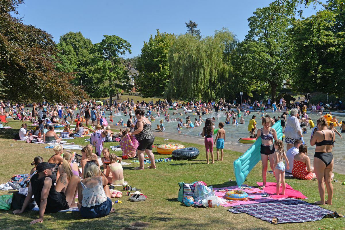 Tettenhall Pool  has never been busier during the ongoing warm spell