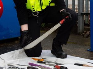 The legislation aims to ban the sale of machetes such as this one, which was deposited in a knife bin in Bilston