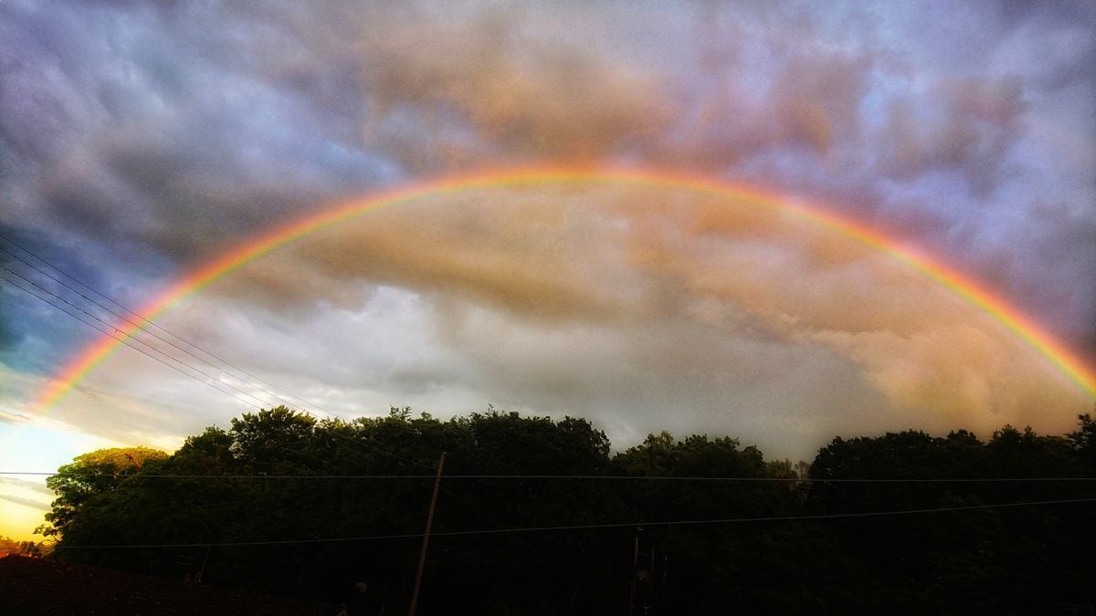 A rainbow seen in Kinver captured by Sally Shillingford 