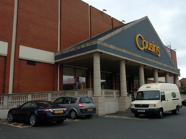 The landmark portico entrance to Cousins furniture store Dudley could soon disappear