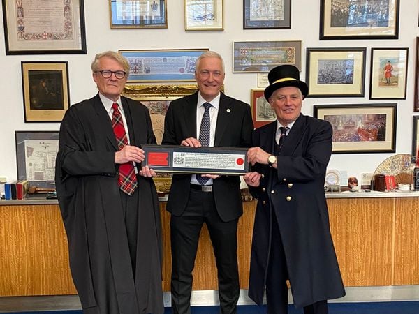 Nicholas Beavon has been granted the Freedom of the City of London 