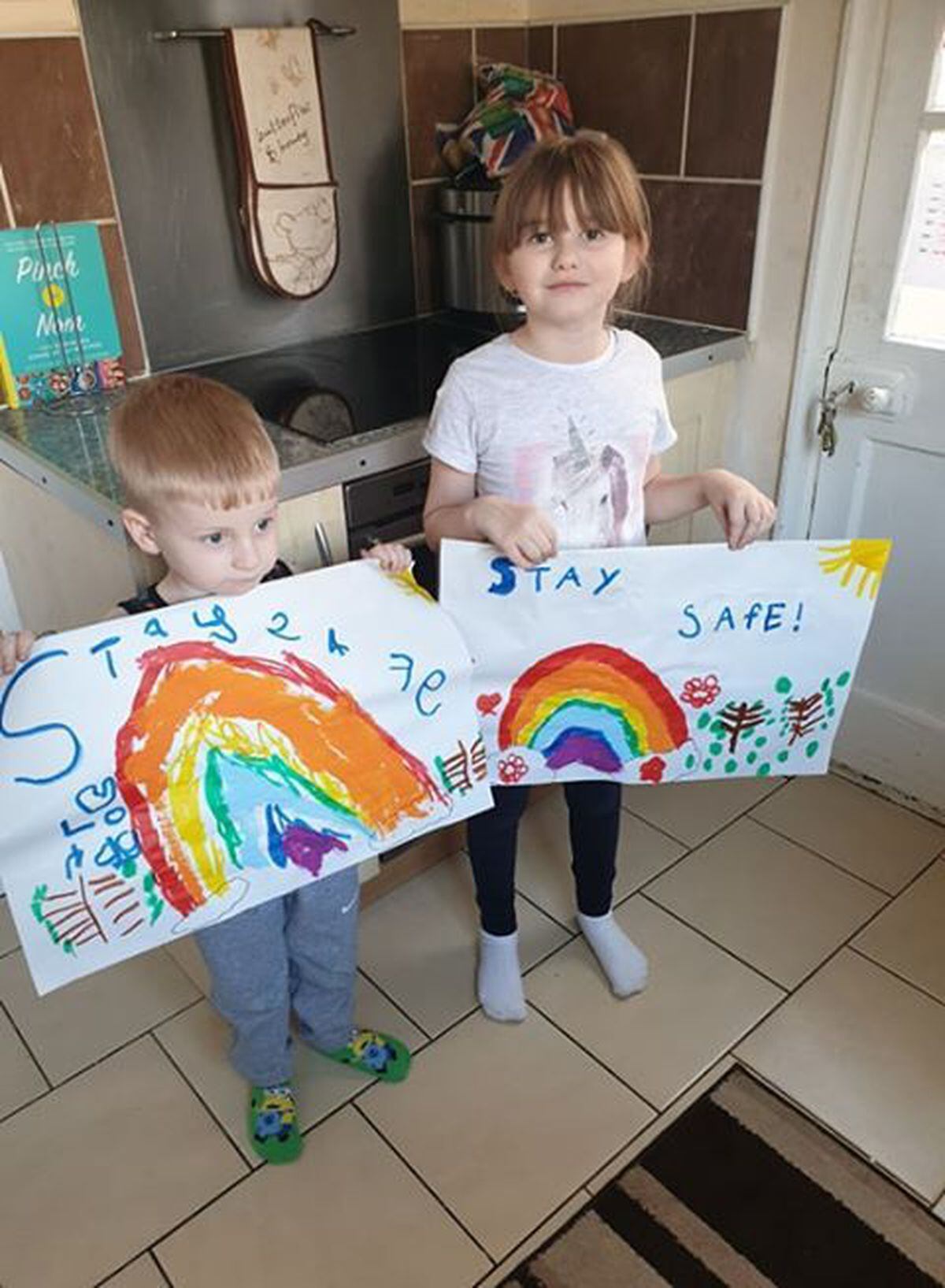 Lexie, 7, and Logan, 5, from Walsall