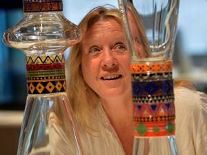 International Festival of Glass director Janine Christley at the Ruskin Glass Centre event in 2019
