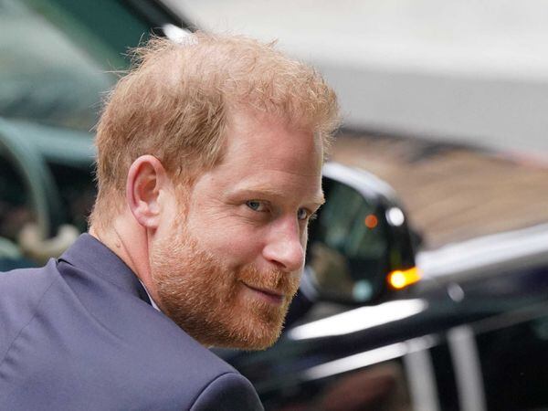 The Duke of Sussex arriving at the Rolls Buildings in central London on Wednesday