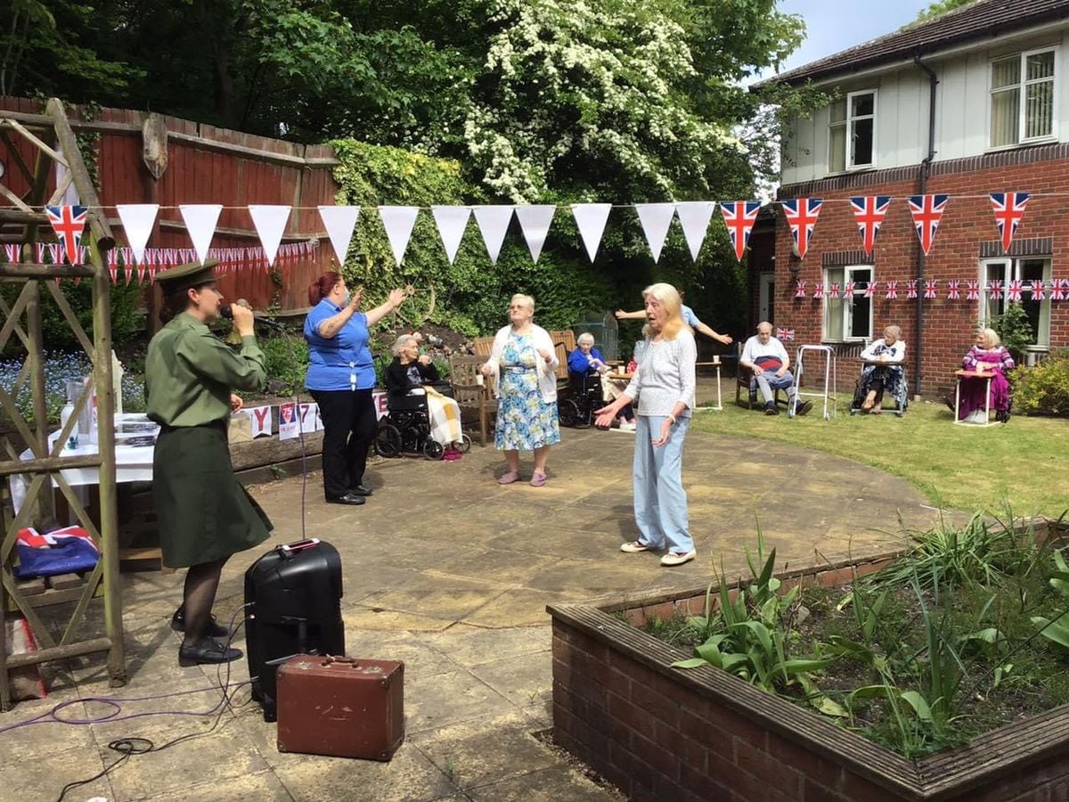VE Day celebrations at Swan House care home in Willenhall