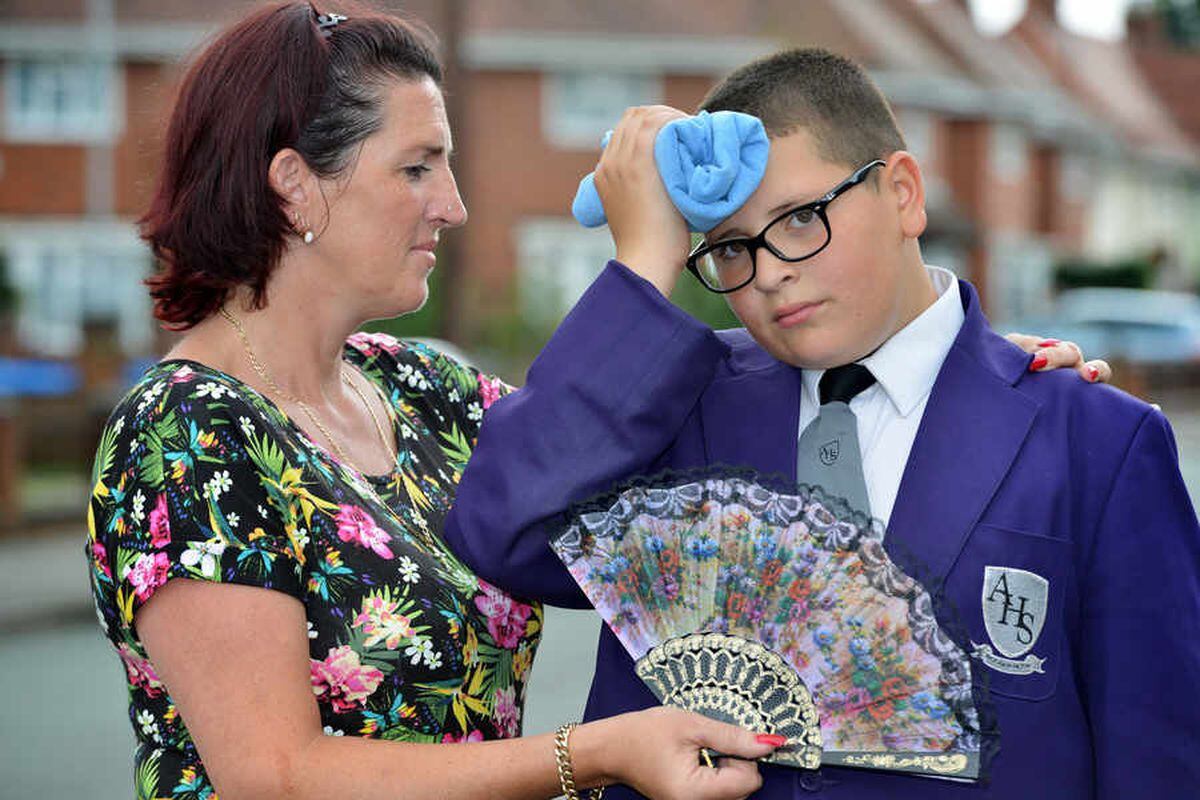 Schoolboy, 12, put in isolation for not wearing blazer to Wolverhampton school on hottest day