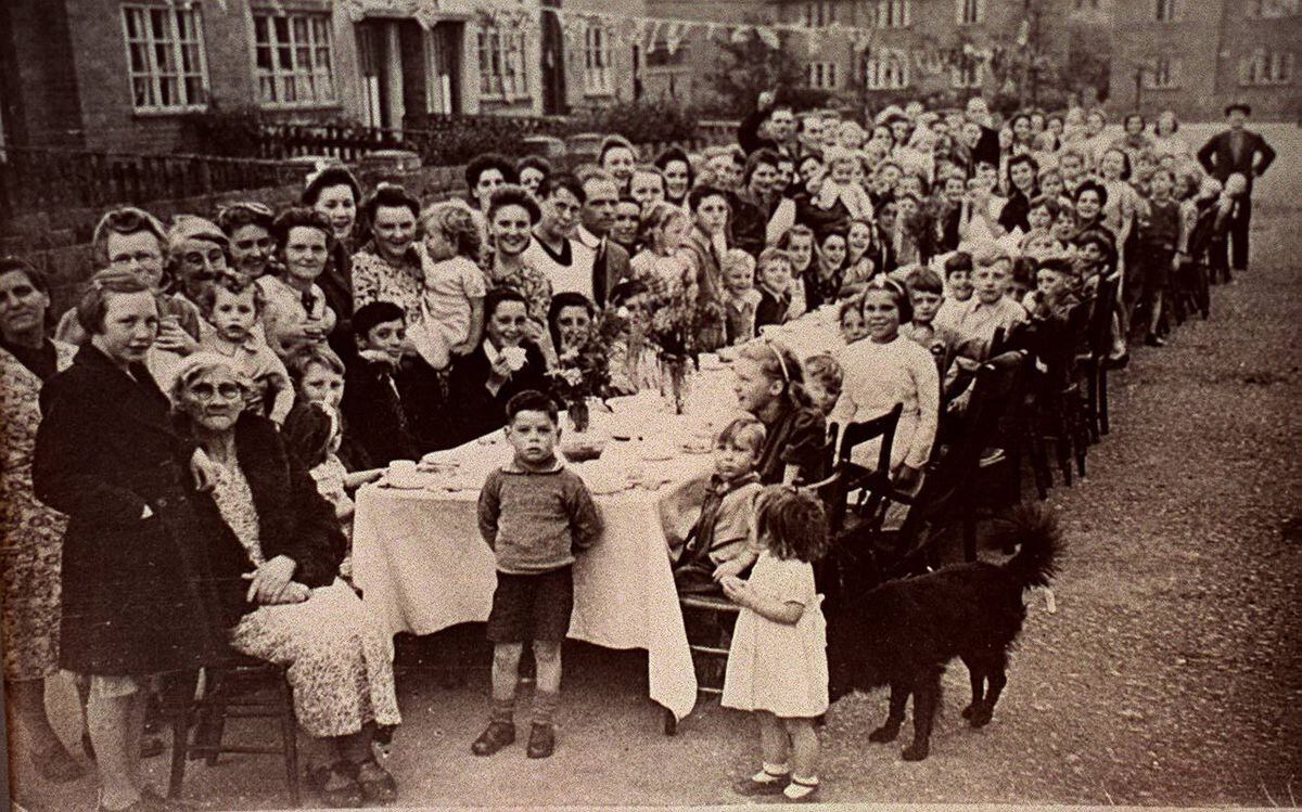 Celebrations in Kent Road, Friar Park, Wednesbury.