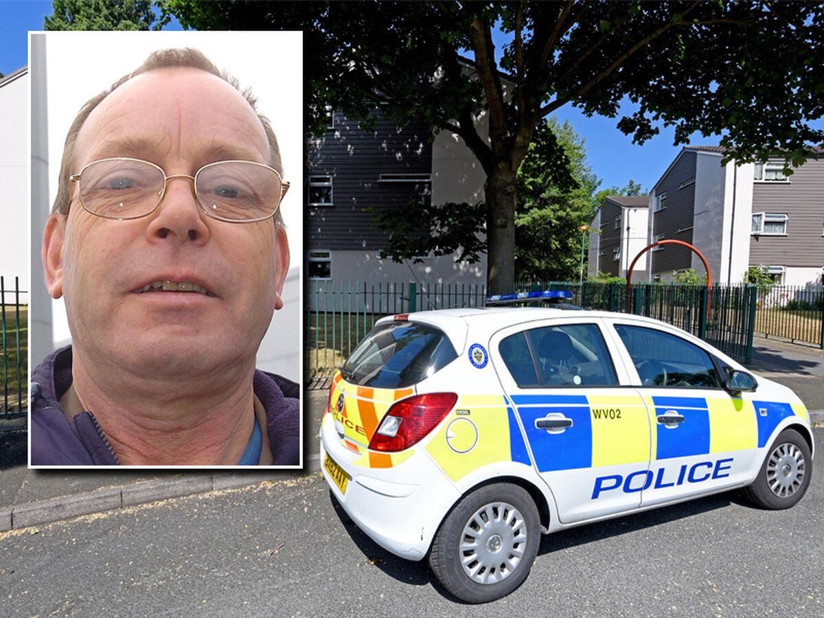 Edwin Bradley, inset, was found beaten at his flat in St Thomas Close, Coalpool