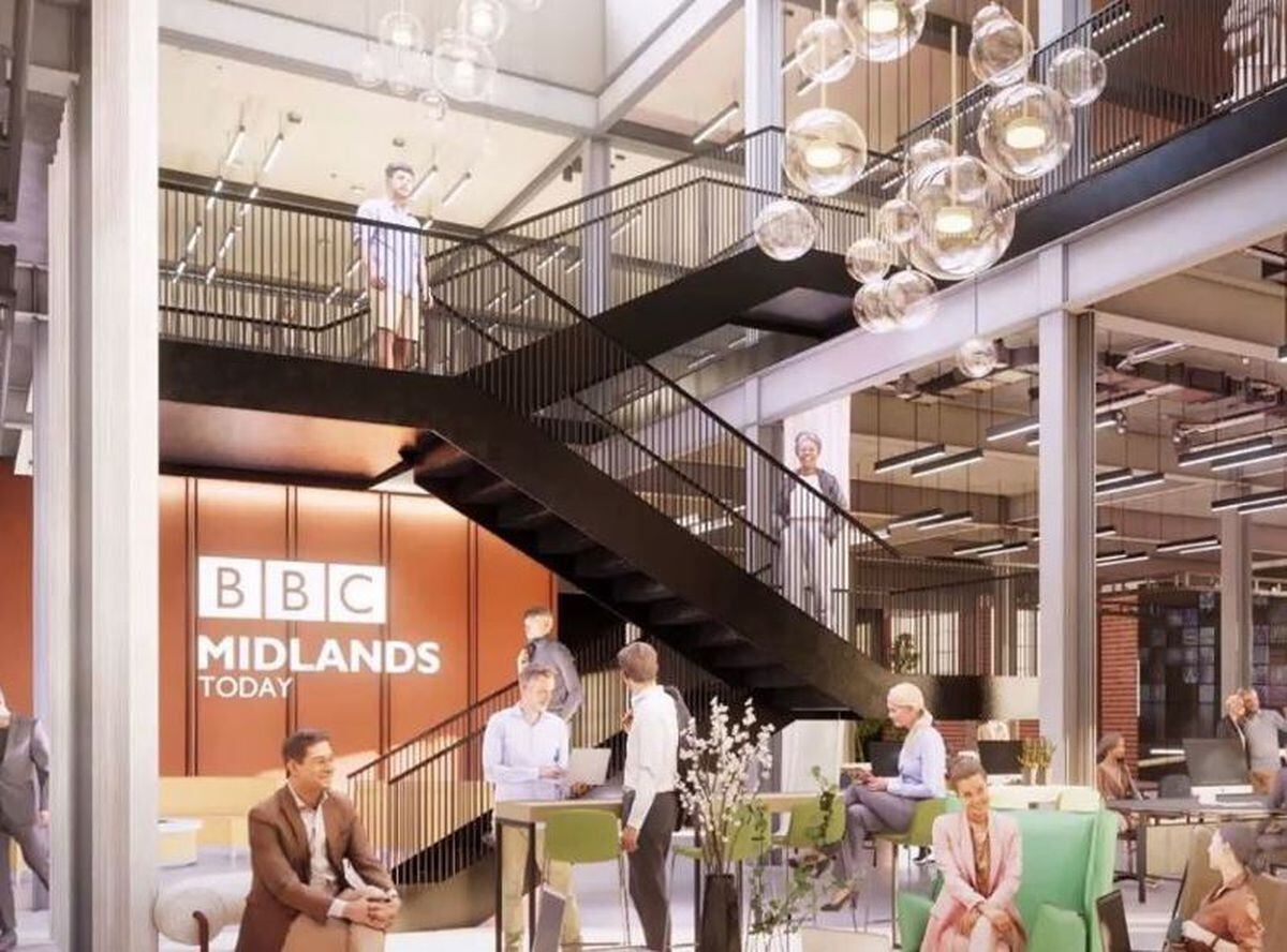 A CGI image of the new BBC Midlands building. Photo: Stoford