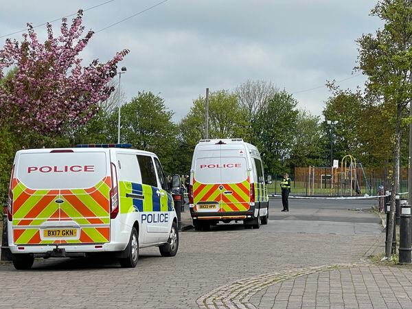 Scene of the alleged shooting in Shelley Road, Wolverhampton
