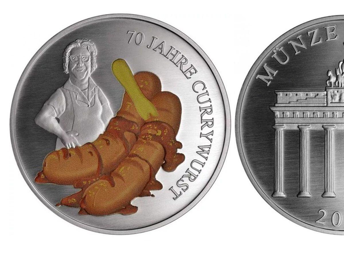 A German mint has made a currywurst coin and online reaction has been… mixed