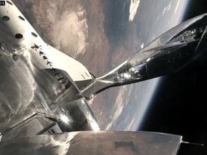 The Earth was visible in all its glory from the Virgin Galactic flight