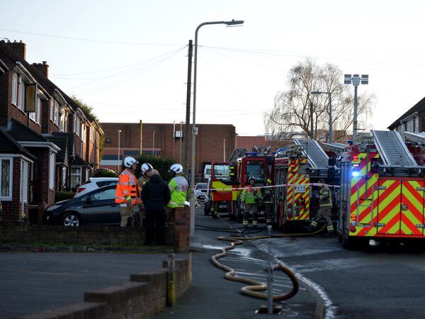 The scene at Defford Drive