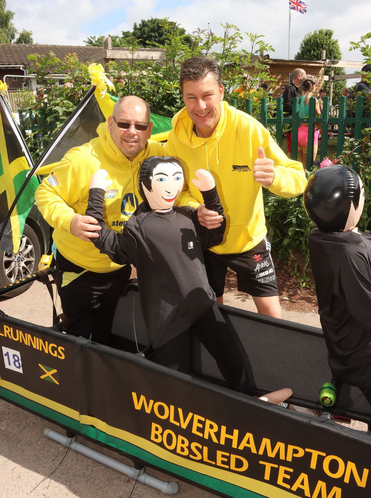 The Wolverhampton Bobsled Team's Neil Hendy with Andy Newman, from Fordhouses, have raised £45,000 since they began racing