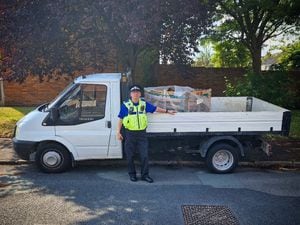 Police recovered the van from the Pelsall area. 