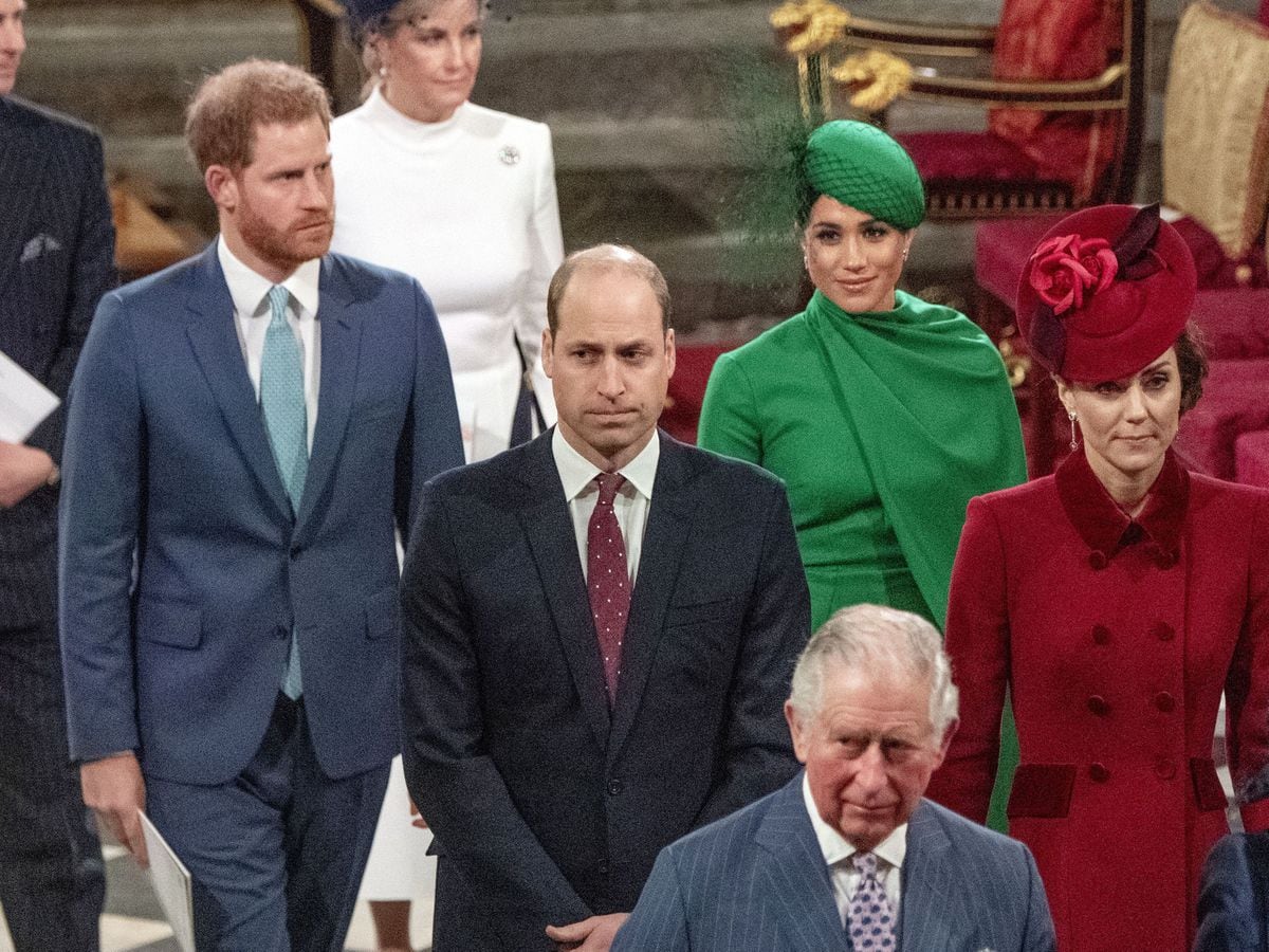 La famille royale a adressé ses félicitations aux Sussex pour l'arrivée de leur fille (Phil Harris/Daily Mirror/PA)